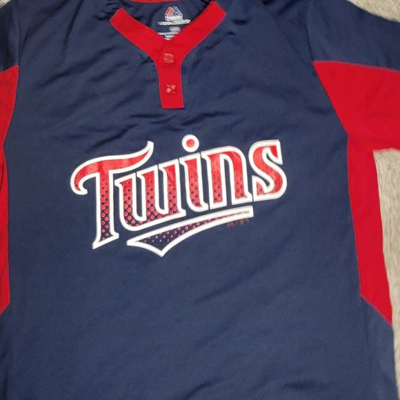 MAJESTIC MENS MINNESOTA TWINS COOLBASE JERSEY-SIZE LARGE - Picture 5 of 12